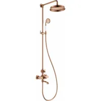 Душевая система Cezares Liberty LIBERTY-CVD-T-BR 225 мм, с термостатом, розовое золото матовый
