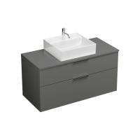 Тумба с раковиной Burgbad Eqio 120 SGUP120F2010GO252C0001*1 серая глянцевая