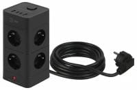 Сетевой фильтр Эра  TWR-8es-1,5m-4USB-B