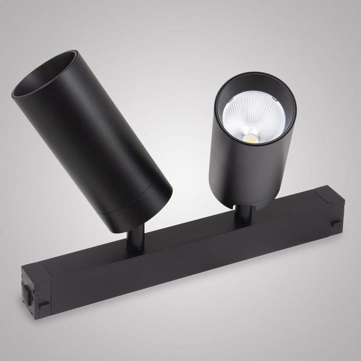Светильник на штанге AM-Group SMART CYLINDER AM528 BK-220V-2X10W SMART