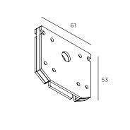 Заглушка для трека Technolight Slott 81004-BK