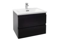 Тумба под раковину 60 см Jacob Delafon Madeleine EB2052-J52 блестящий чёрный