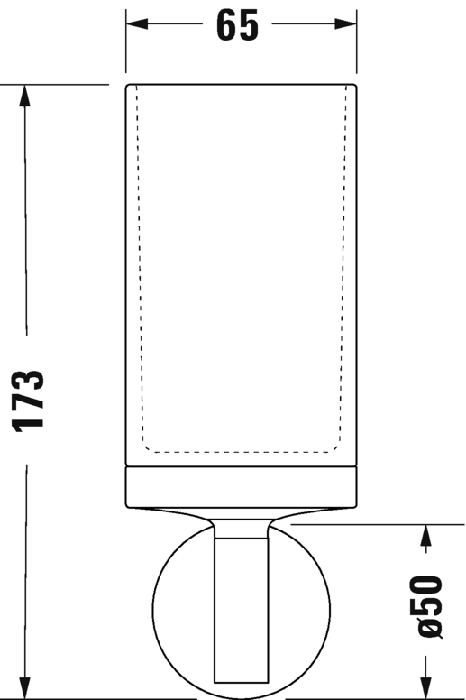 Стакан подвесной Duravit Starck T 0099314600 черный матовый