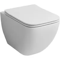 Унитаз подвесной Grossman GR-4447S безободковый, с сиденьем микролифт, белый