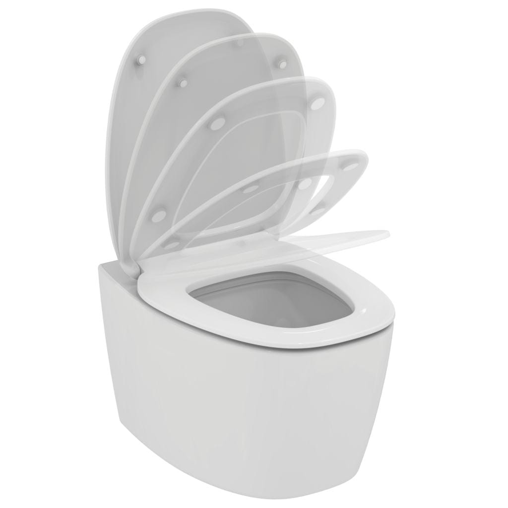 Подвесной унитаз Ideal Standard Dea T348801 безободковый с сиденьем микролифт