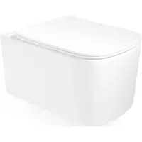 Унитаз подвесной Vincea Ultra VT1-32T безободковый, торнадо, с сиденьем микролифт, белый