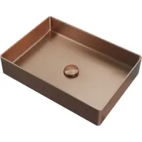 Раковина-чаша Abber Wasser Kreis AF2400MRG 51x36 см, накладная, розовое золото матовый