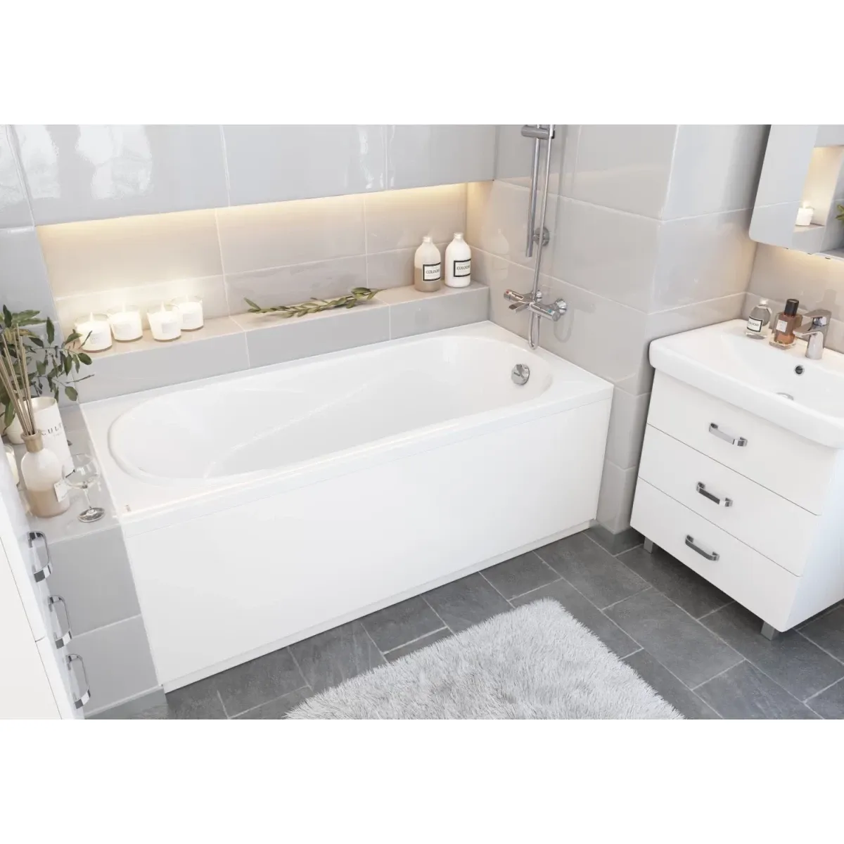 Акриловая ванна 150x70 см Santek Касабланка М 1.WH50.1.530