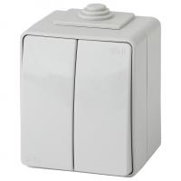 Переключатель двухклавишный Эра Эра Эксперт 11-1606-03