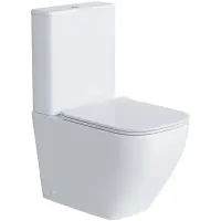 Унитаз-компакт Grossman GR-4453S безободковый, с сиденьем микролифт, белый