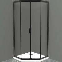 Душевой уголок BelBagno Uno 90х90 UNO-195-P-2-90-C-NERO