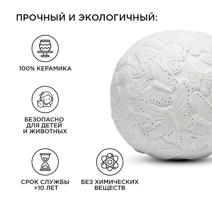Настольная лампа декоративная Apeyron Electrics Бабочки 12-076