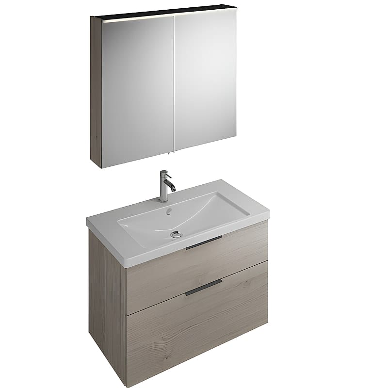 Тумба с раковиной Burgbad Eqio 95 SEYQ093F2632C001*1 фланелевый дуб