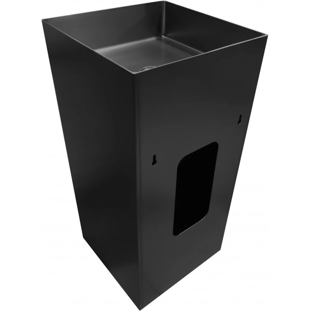 Раковина Abber Wasser Kreis AF2413MB 39,6x39,6 см, напольная, черный матовый