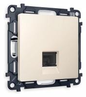 Розетка Ethernet RJ-45 и со шторками, без рамки Ambrella Volt ALFA MA332010