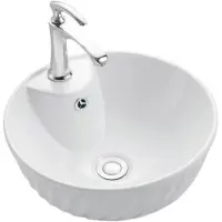 Раковина-чаша CeramaLux 9074 40,5x40,5 см, накладная, белый
