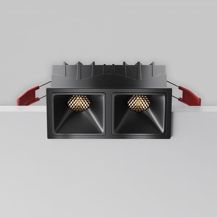 Встраиваемый светильник Maytoni Technical Альфа DL043-02-10W3K-SQ-B-1
