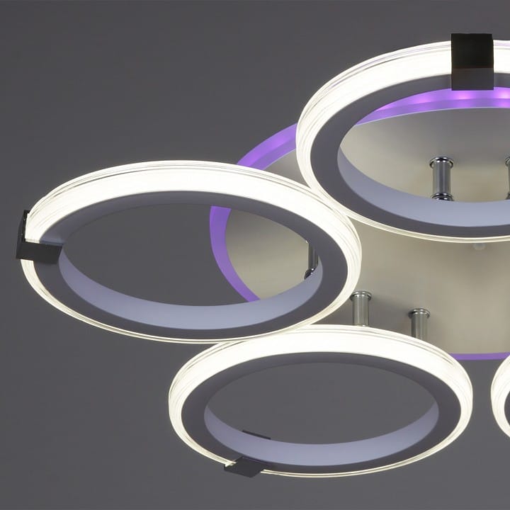Потолочная люстра Reluce 06319 06319-3.3-05 WH+CR (RGB)