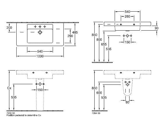 Раковина Villeroy&Boch Subway 61161001
