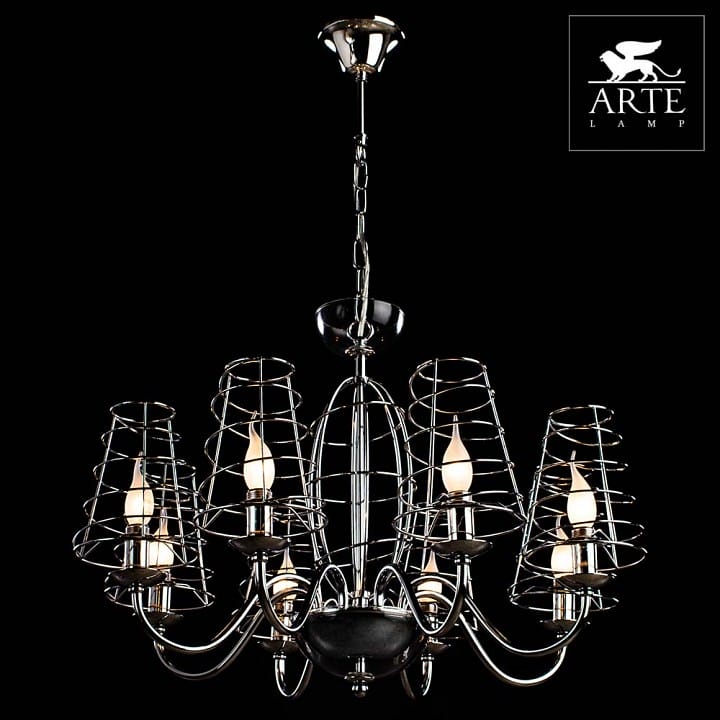 Подвесная люстра Arte Lamp Cage A4320LM-8CC