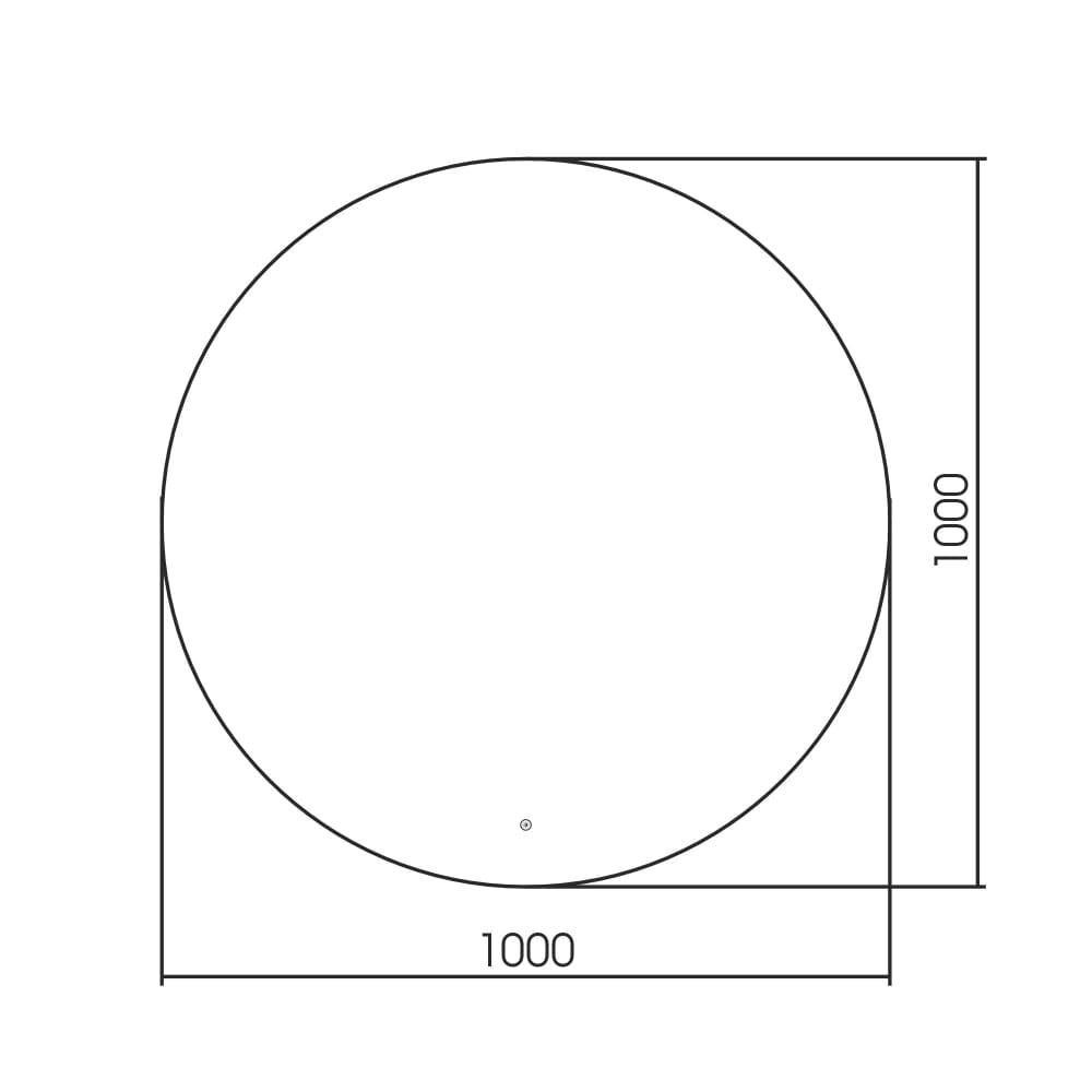 Зеркало с подсветкой Abber Mond AG6203SL-1.0