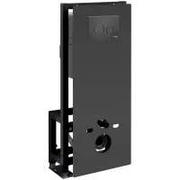 Инсталляция для унитаза WasserKRAFT Glan 66 66TLT.010.ME.BL.MB02 с кнопкой смыва, черный матовый