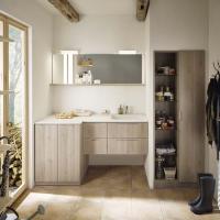 Комплект мебели Burgbad Sys30 №5 фланелевый дуб