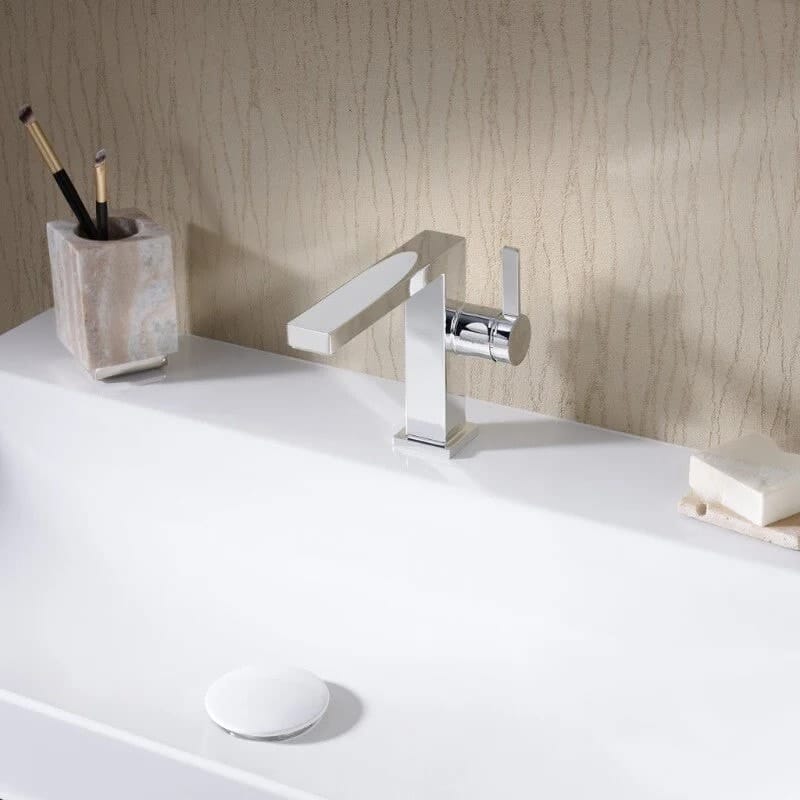 Смеситель для раковины hansgrohe Tecturis E 73020000 с донным клапаном