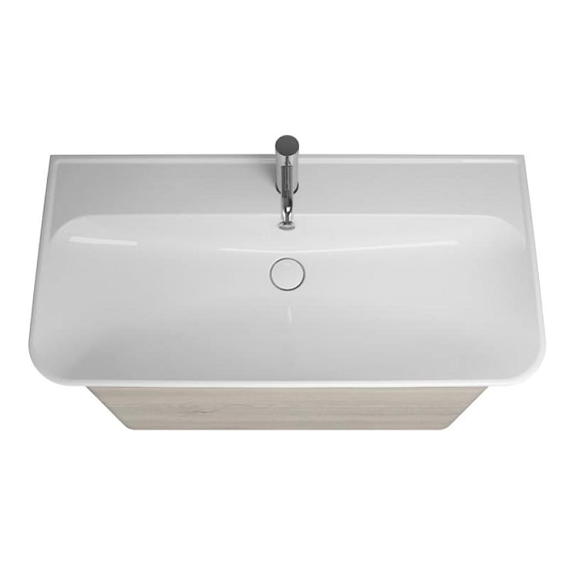 Тумба с раковиной Burgbad Iveo 100 SFEN100F2834G0161C0001*1 фланелевый дуб