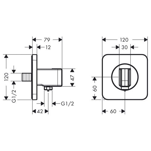 Держатель для душа Axor Citterio E 36724000