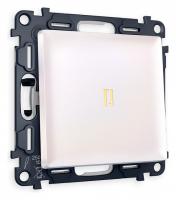 Выключатель одноклавишный с подсветкой без рамки Ambrella Volt Quant MA202010