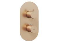 Термостатический смеситель для душа Ravak Espirit ES 063.00 X070360 розовое золото матовое