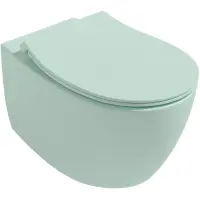 Унитаз подвесной Isvea Sentimenti Neo 10AR02010-2T безободковый, мятный матовый