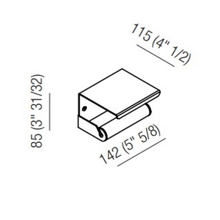 Держатель туалетной бумаги Agape Mach 2 AMC20939SP хром
