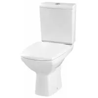 Унитаз-компакт Cersanit Carina KO-CAR011-3/5-COn-DL безободковый, с сиденьем микролифт, белый
