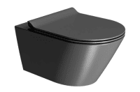 Подвесной унитаз GSI Kube X 550 941526 черный матовый