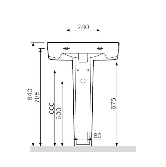 Пьедестал AM.PM Bliss L C534910WH