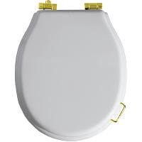 Сиденье для унитаза Simas Lante LA007bi/oro белый, микролифт