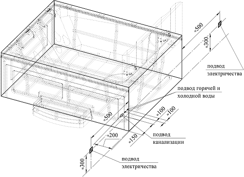 Гидромассажная ванна Радомир Римини 150х190 1-30-0-0-4-047С серый