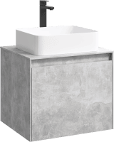 Тумба под раковину без фасада AQWELLA 5 Stars Mobi 60 MOB0106BS бетон светлый