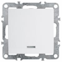 Выключатель одноклавишный с подсветкой без рамки Stekker Эрна 39309