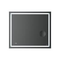 Зеркало с контурной Led-подсветкой AM.PM GEM 80 M91AMOX0803WG часами и косметическим зеркалом