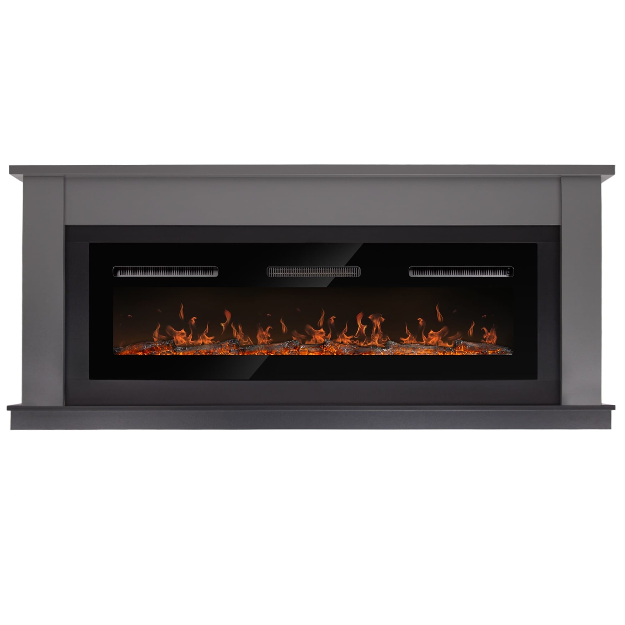 Каминокомплект: Очаг Electrolux Infinity EFP/P-1600ULS N, портал Canto Long графит, черный