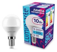 Лампа светодиодная Luminarte E14 10Вт 6500K LSTD-G45-10W6KE14