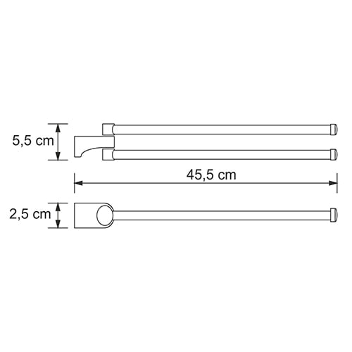 Держатель полотенец WasserKRAFT Kammel K-8331