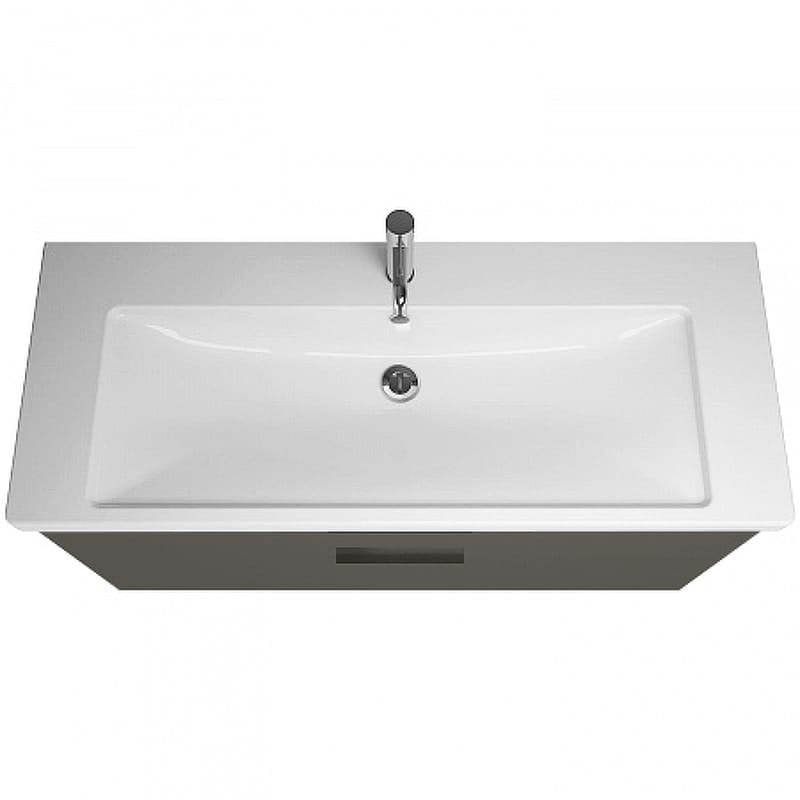 Тумба с раковиной Burgbad Eqio 120 SEZA123F2010C0001*1 серый глянцевый