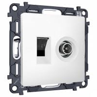 Механизм ТВ-розетки оконечные и розетки Ethernet RJ-45 со шторкам Ambrella Volt ALFA MA132510