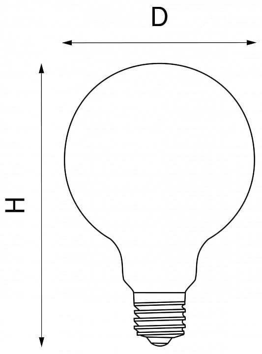 Лампа светодиодная Lightstar FILAMENT E27 8Вт 3000K 933102