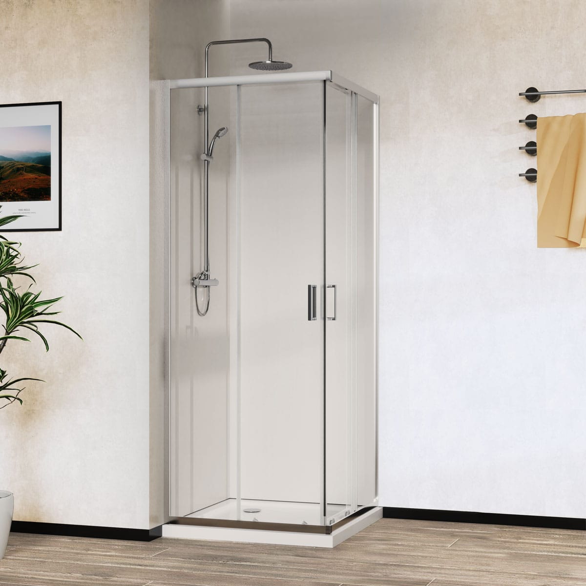 Душевой уголок Vincea City 80x80 VSS-5CT800CL хром