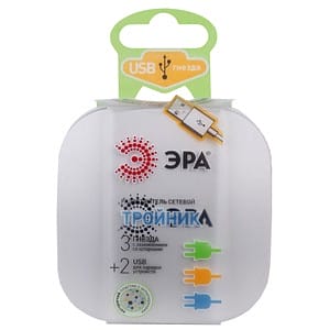 Разветвитель Эра  SP-3e-USB-W